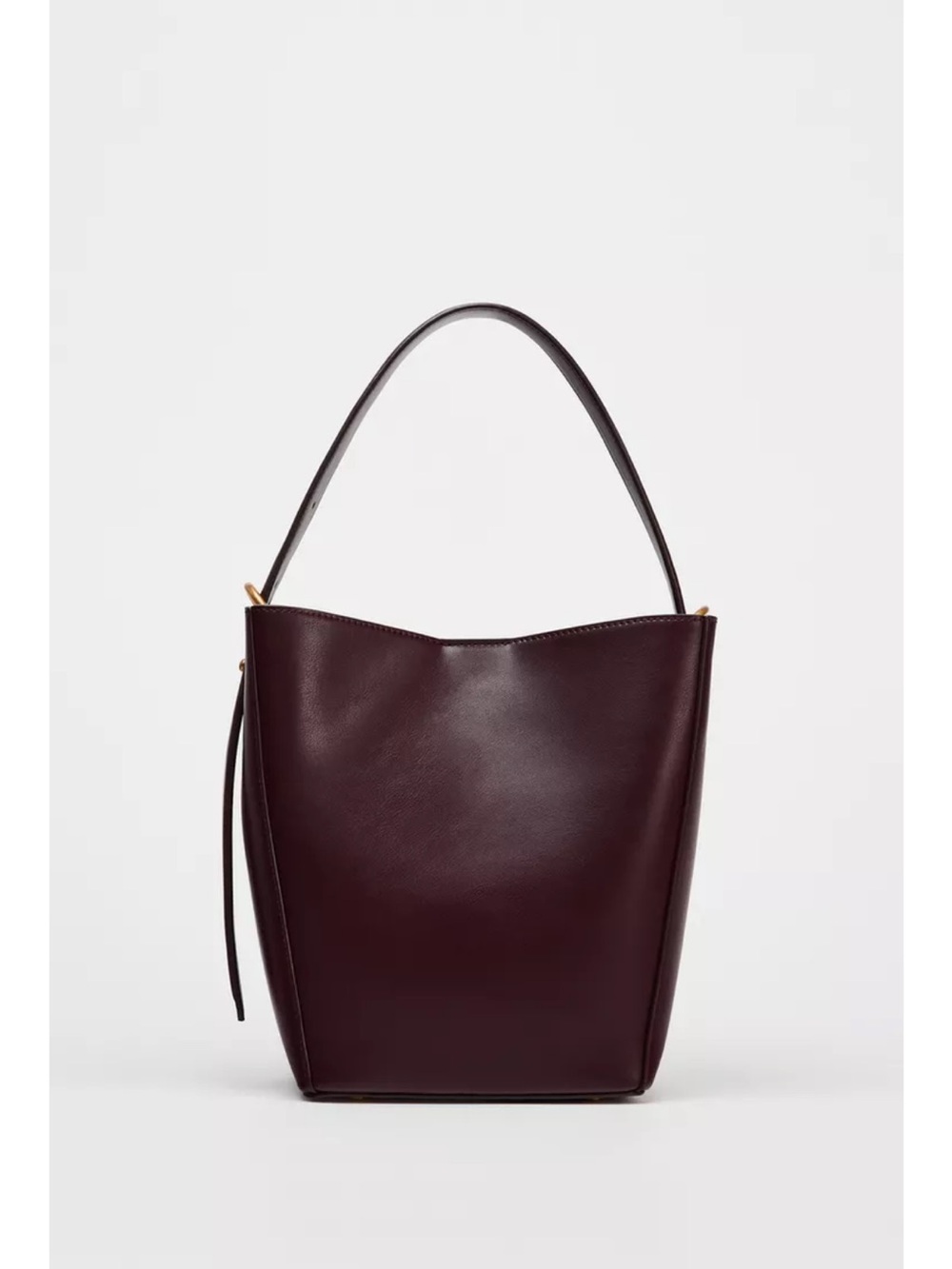 Nwt Zara Bucket Bag in Deep Burgundy